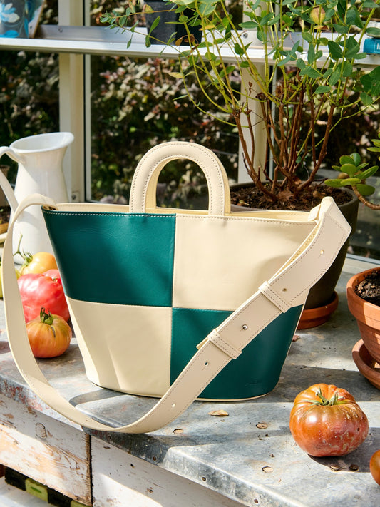 Checked basket bag - Archive sale