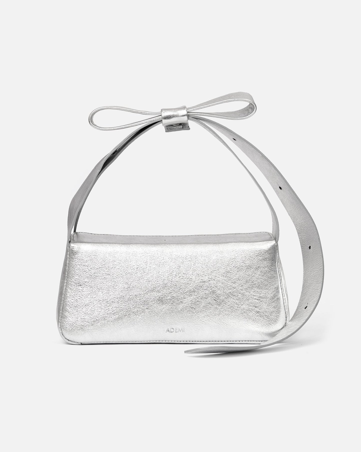 Bow shoulder bag - silver