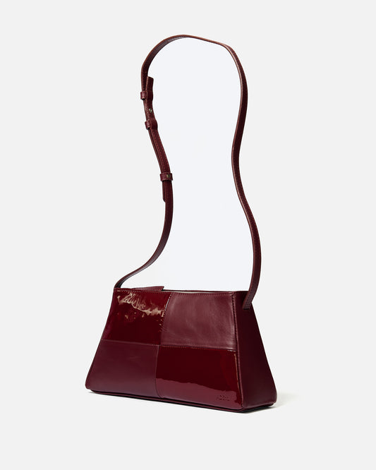 Runner bag - checked - checked wine