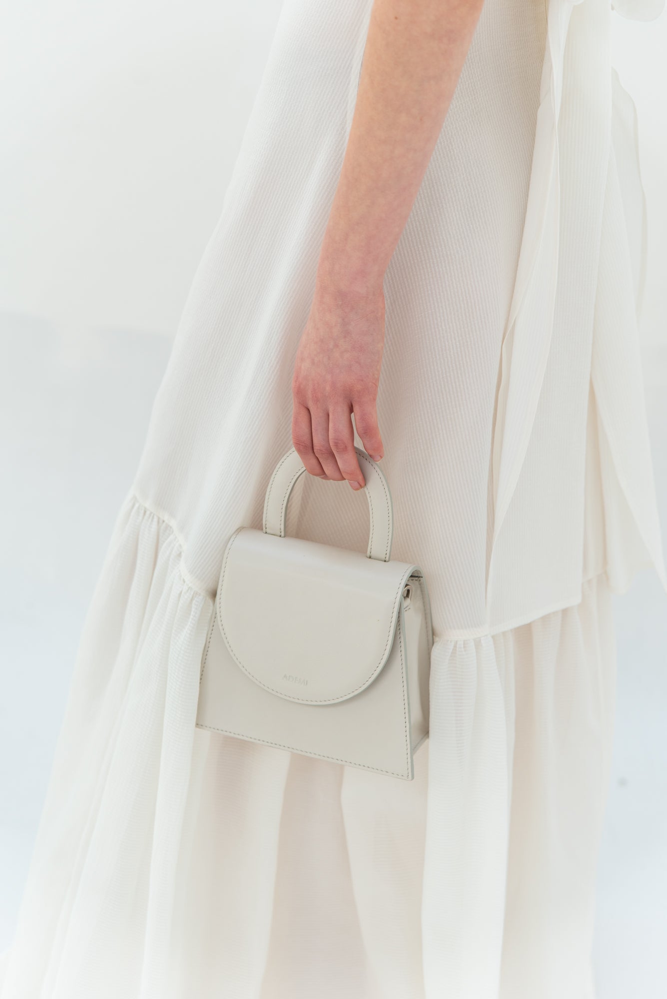 Leather handle bag