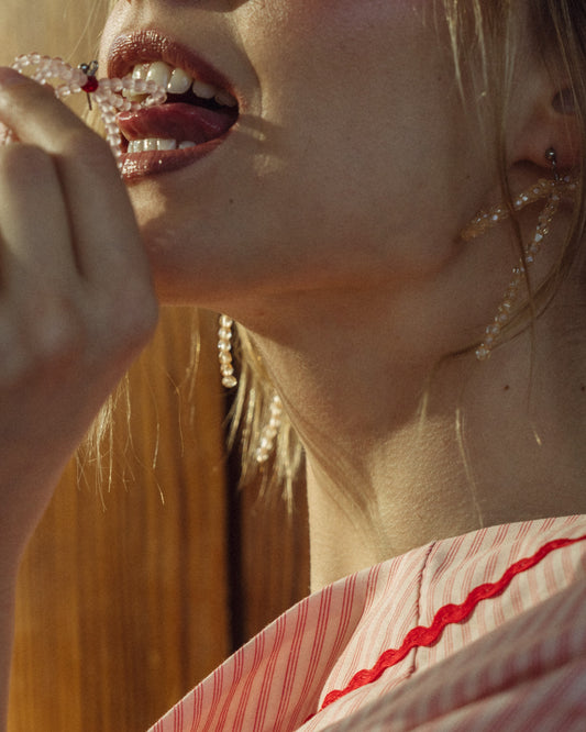 big pink + red detail