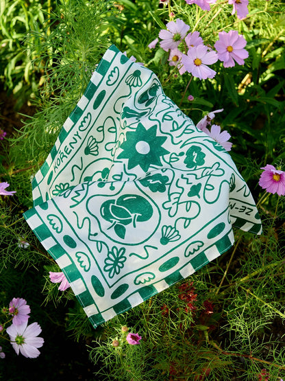 Hedvábný šátek Kořeny Ze-Mě