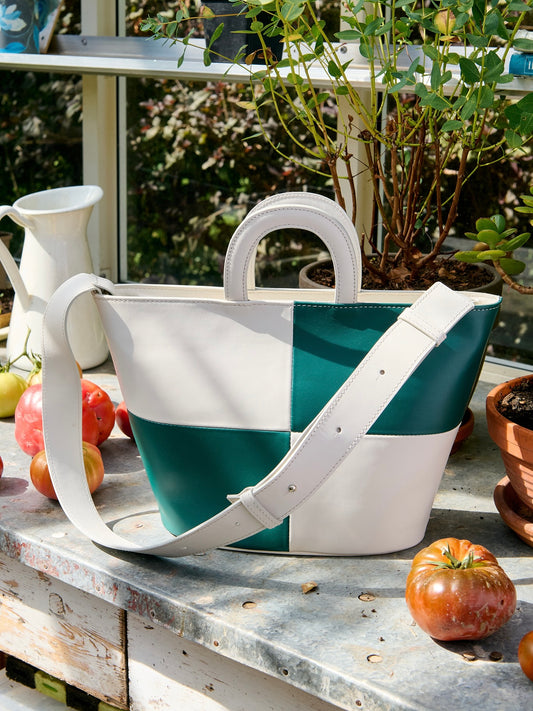 Checked basket bag - Archive sale