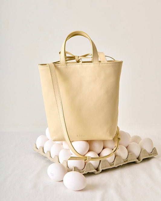Mini Tennis tote - butter yellow