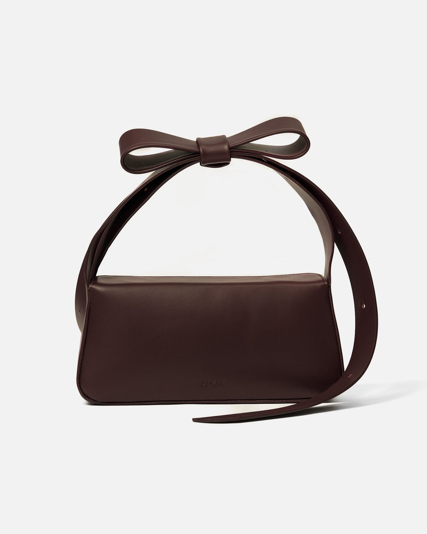 Bow shoulder bag - coffee