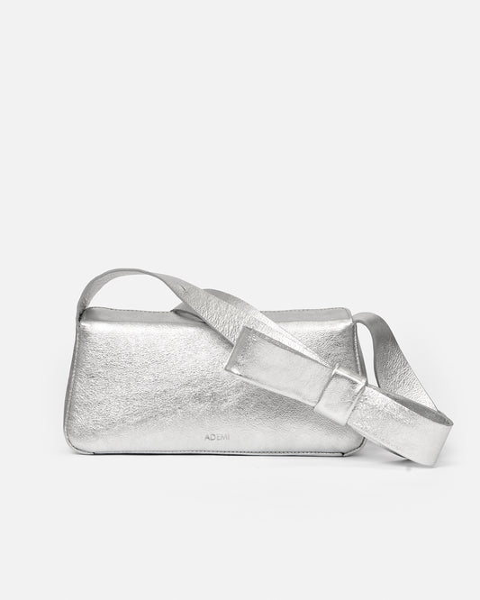 Bow shoulder bag - silver