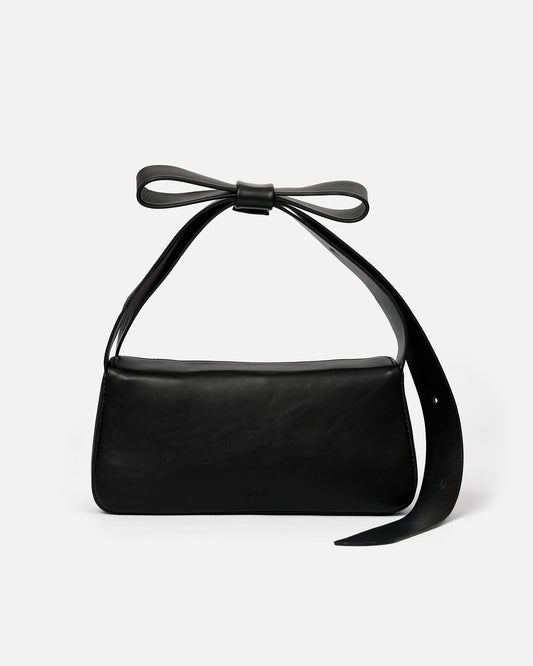 Bow shoulder bag - black