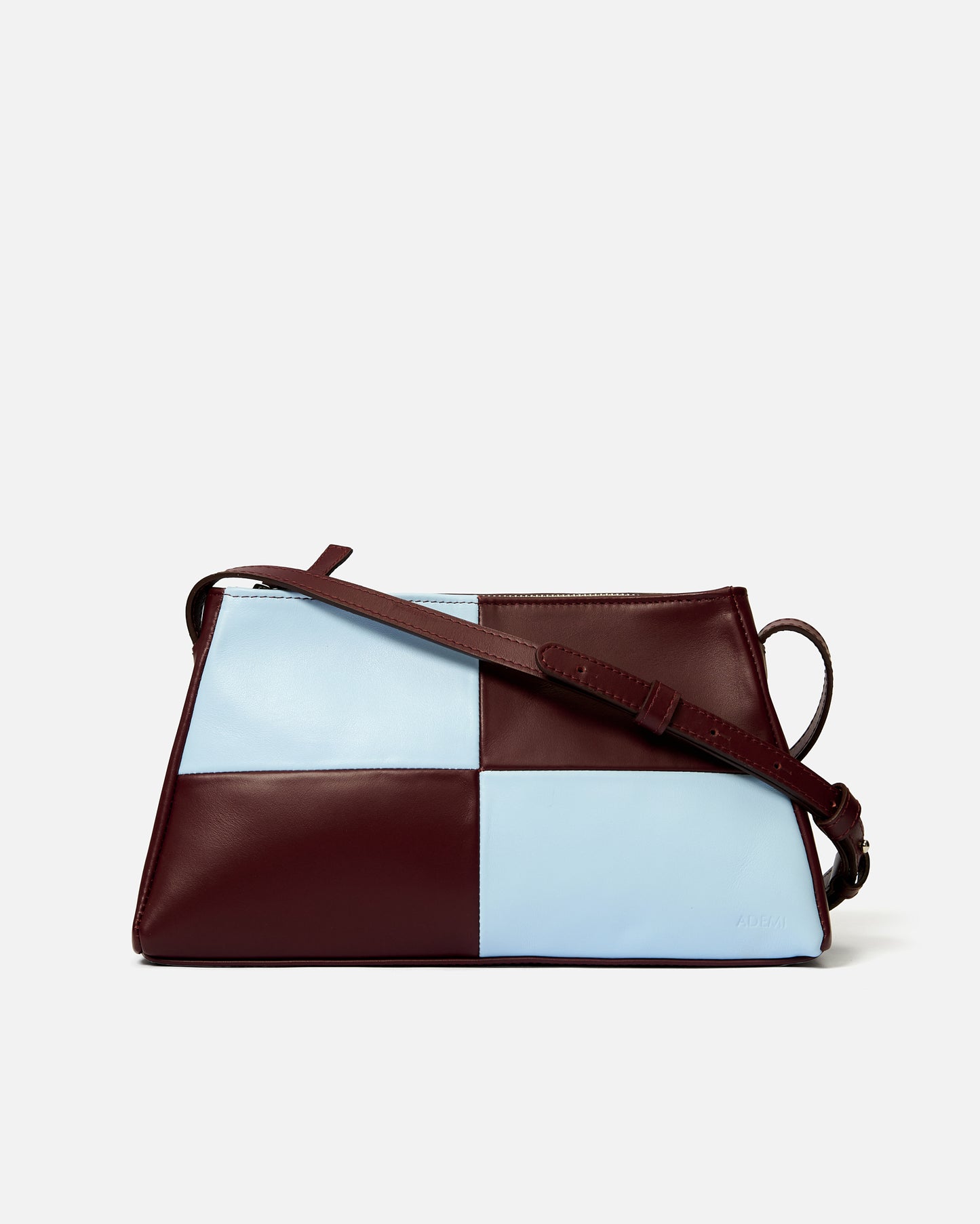 Runner bag - checked - checked blue + wine