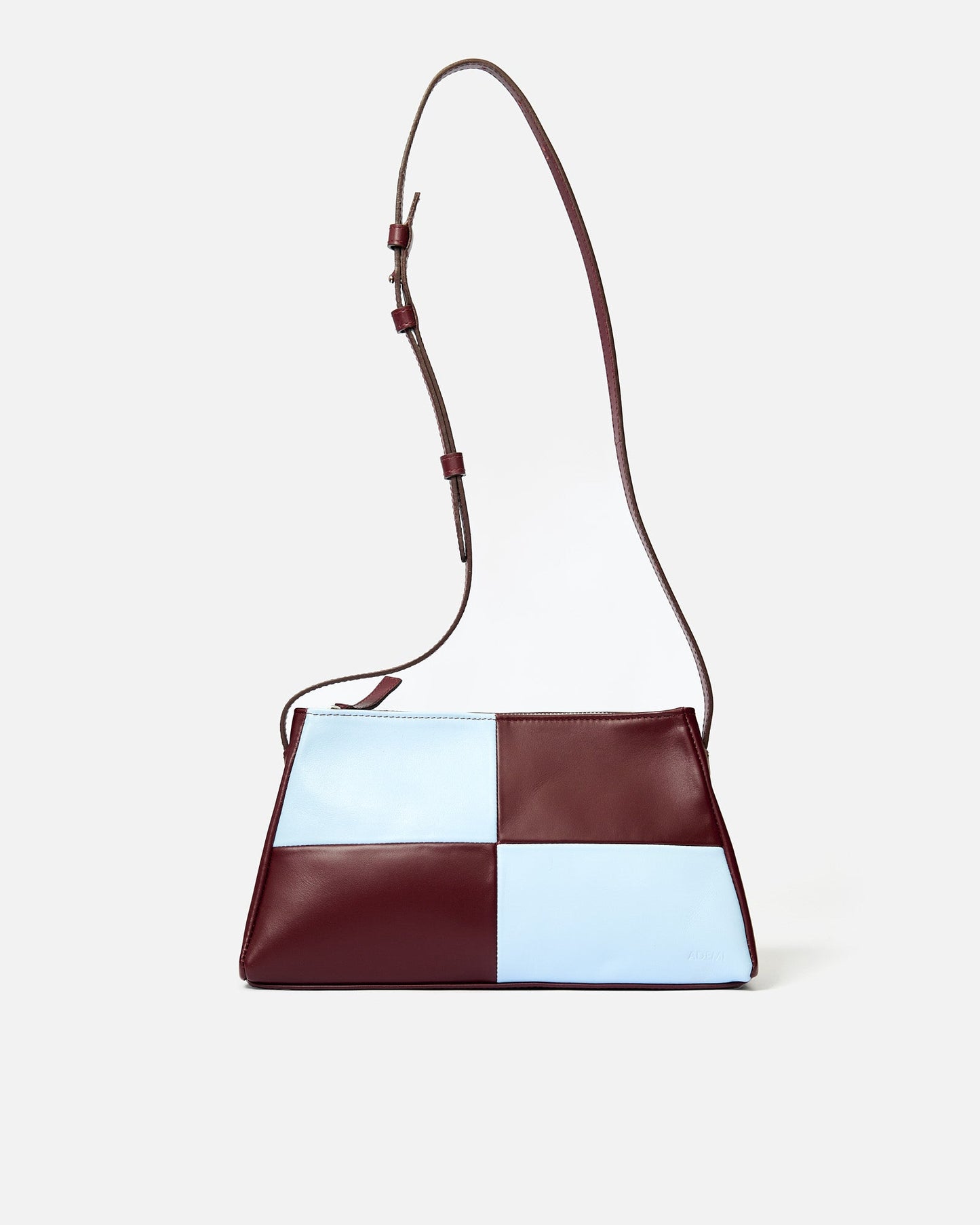 Runner bag - checked - checked blue + wine