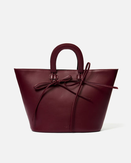 Basket bow bag - wine