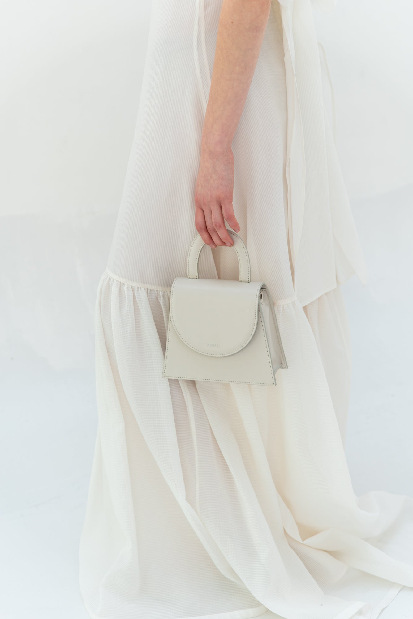 Leather handle bag