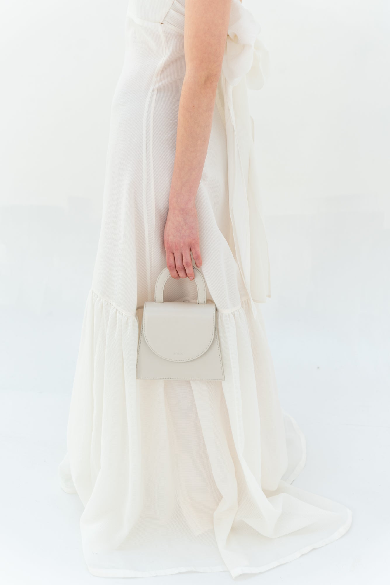 Leather handle bag