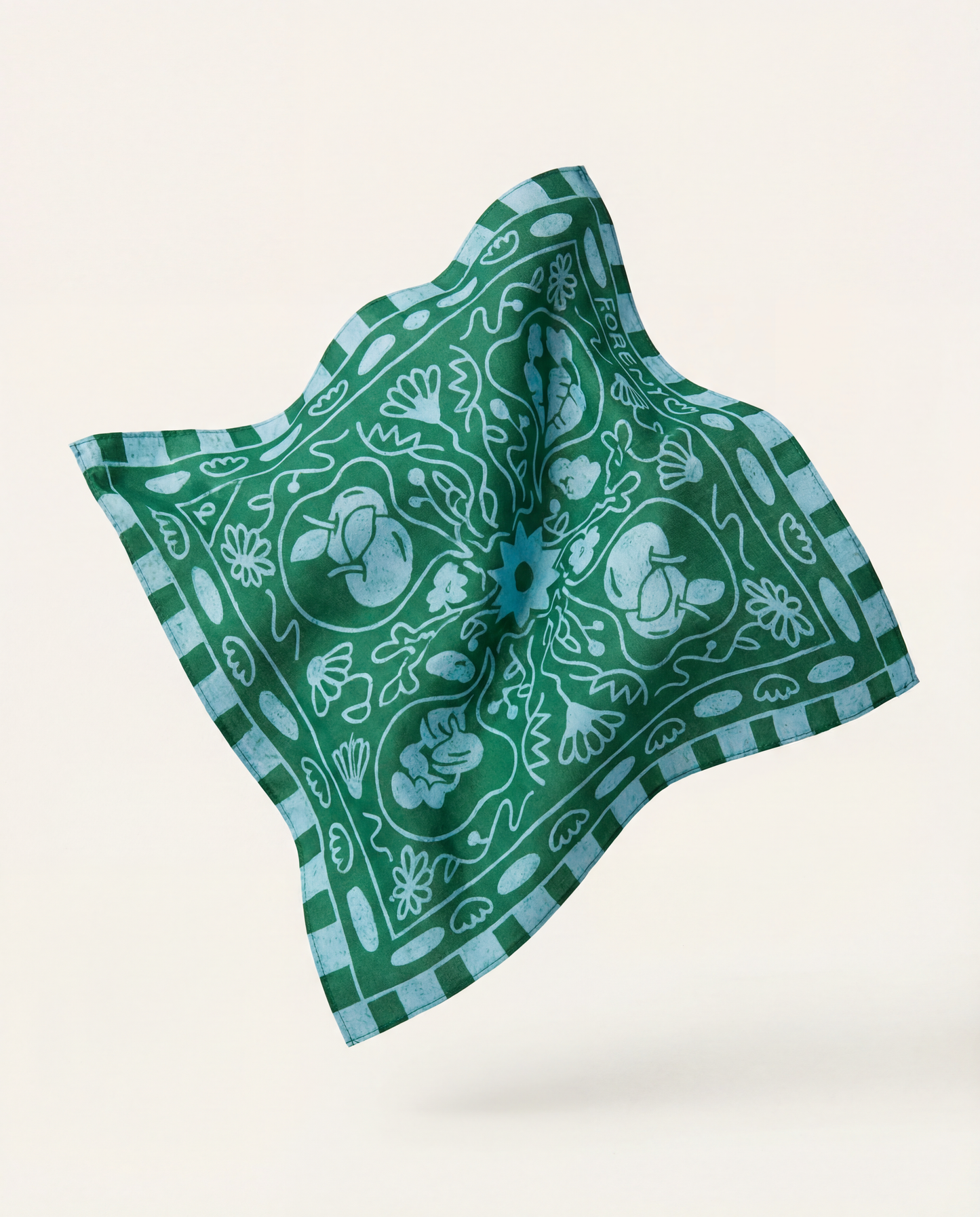 Hedvábný šátek Kořeny Ze-Mě