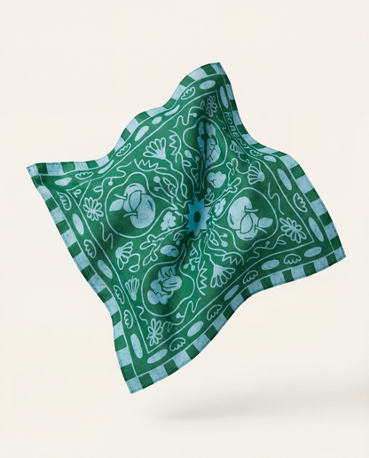 Hedvábný šátek Kořeny Ze-Mě