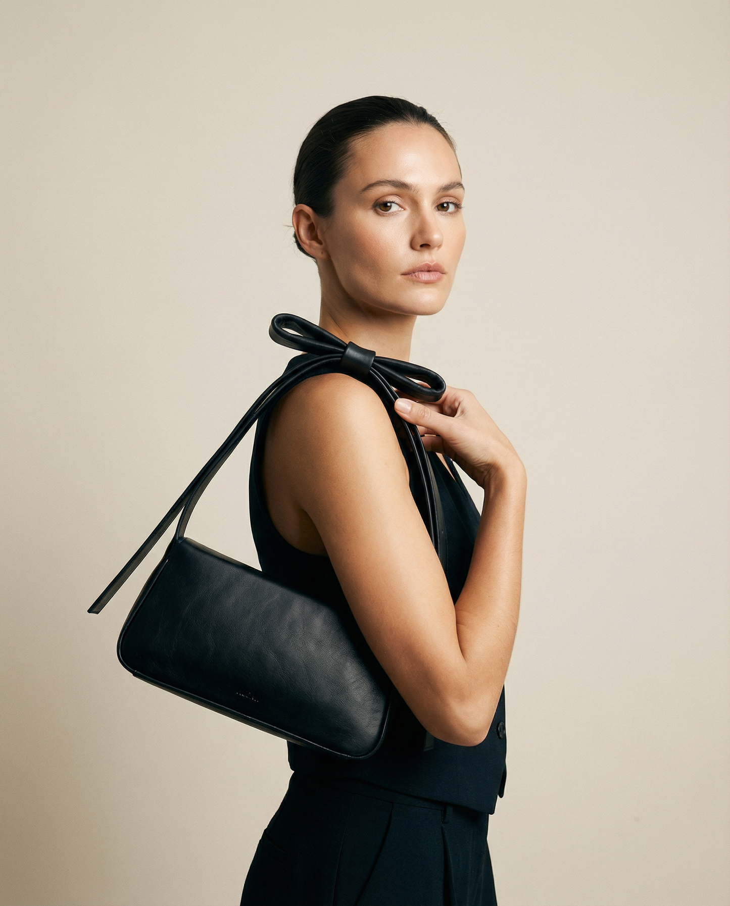 Torba na ramię z kokardą