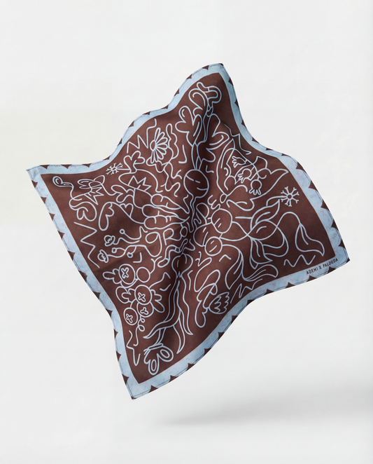 Hedvábný šátek Grounded