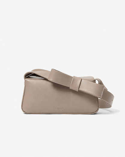 Bow shoulder bag - red wine